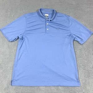 Greg Norman Polo Golf Shirt Men's Play Dry Performance Blue Large